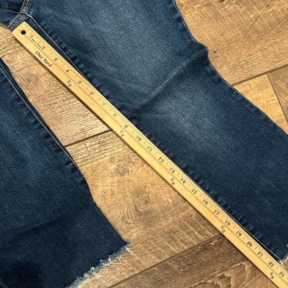 JAG Jeans High Rise Bootcut Cropped Straight Raw Hem Size 10 - Picture 4 of 8